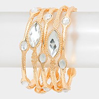 Marquise Gold Bangle's